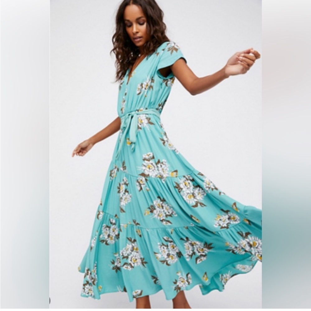 Free People All I Got Floral Maxi Dress - Women’s Medium